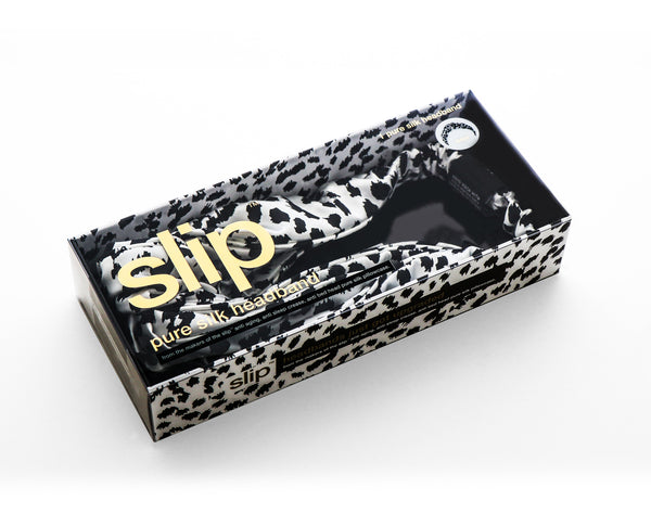 Black + White Leopard Knot Headband - Imperfect Packaging