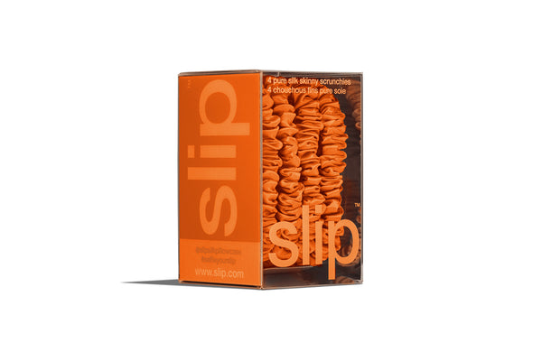 Back to School Orange Skinny Scrunchies