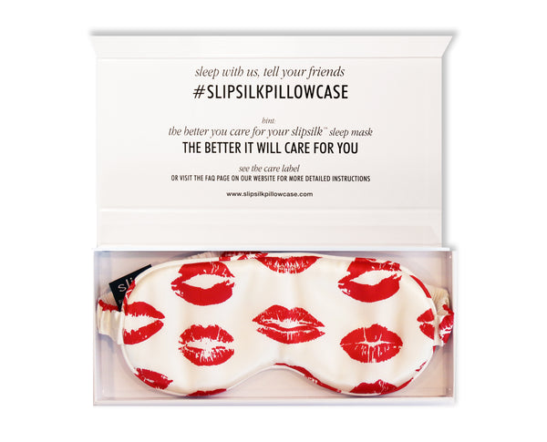Red Kisses Sleep Mask - Imperfect Packaging