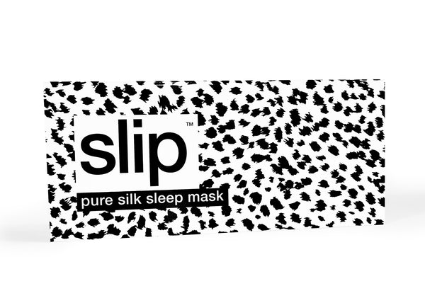 Black + White Leopard Sleep Mask - Imperfect Packaging