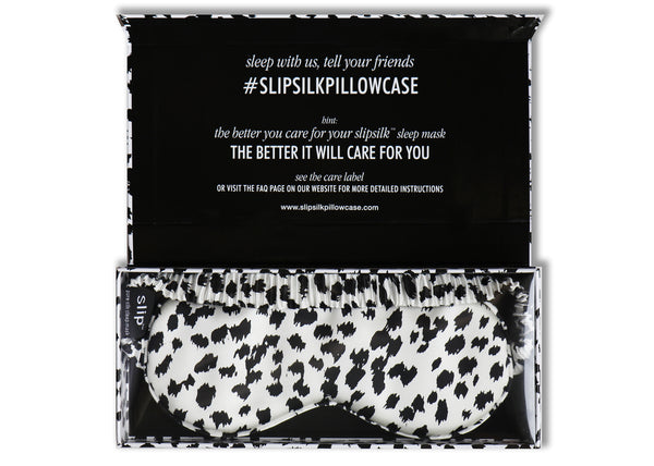 Black + White Leopard Sleep Mask - Imperfect Packaging